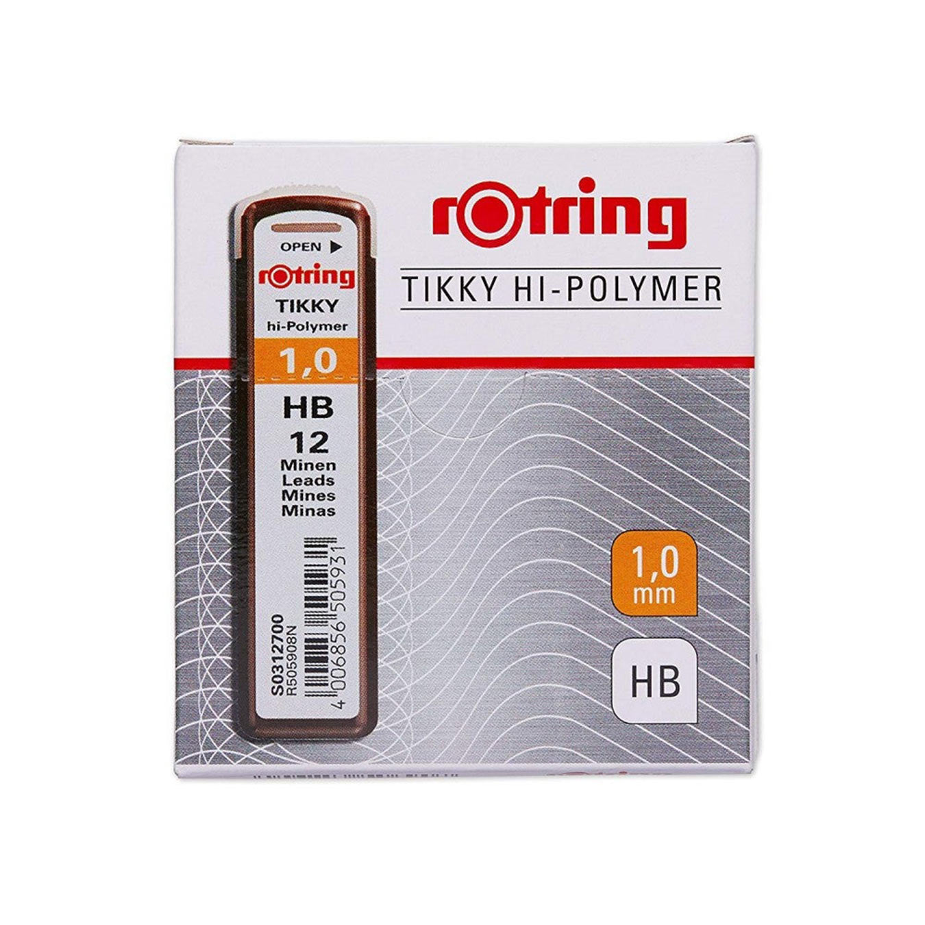 Rotring Tikky 1.0mm HB Replacement Leads - Pack of 10