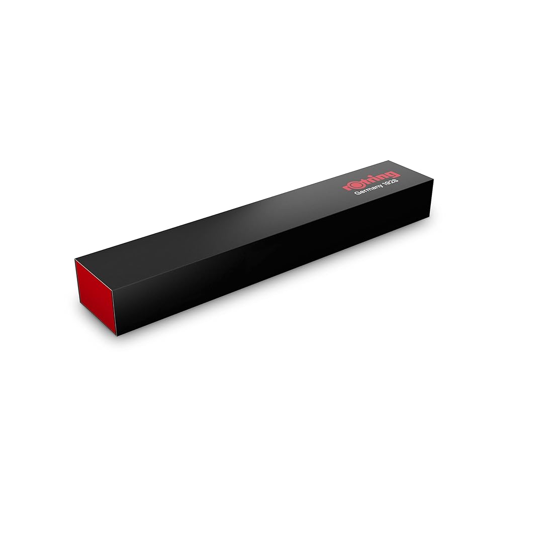 Rotring 500 Series mechanical pencil in matte blue color in a black body and red accents box.