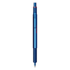 Rotring 600 Medium Point Ballpoint Pen in Blue on a white background