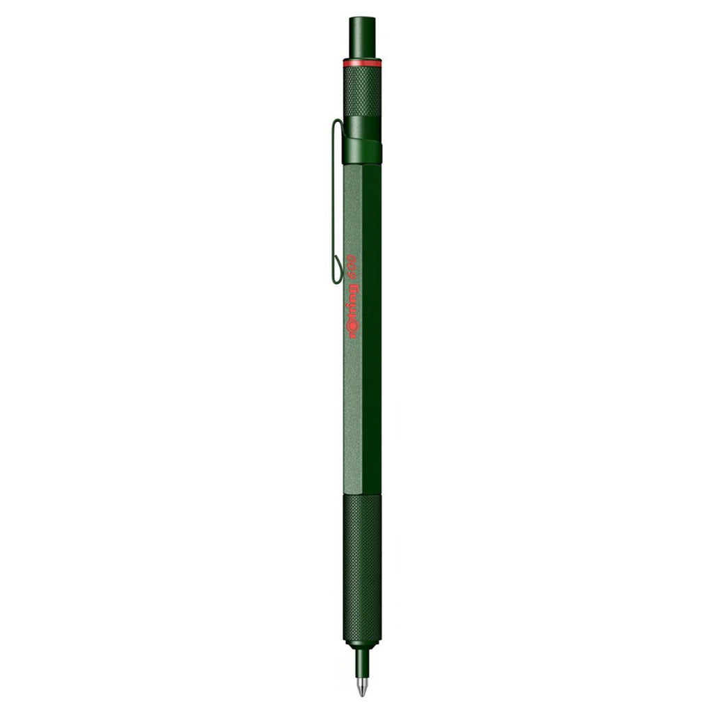 Rotring | 600 Series | Green 1.0mm Ball Pen | Metal Body | Non-Slip | Metal Knurled Grip
