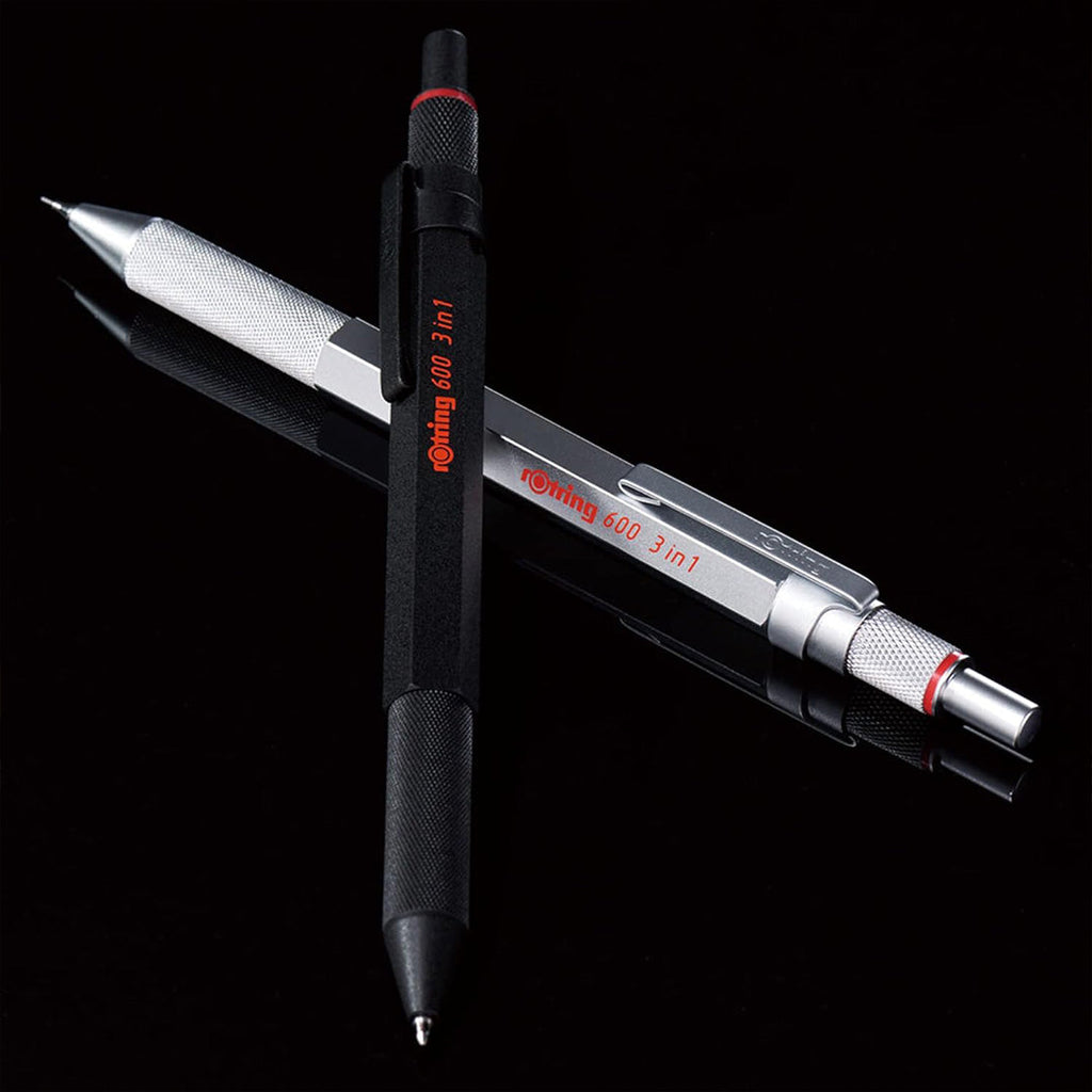 Rotring 600 3-in-1 Multi Pen and Mechanical Pencil | Black
