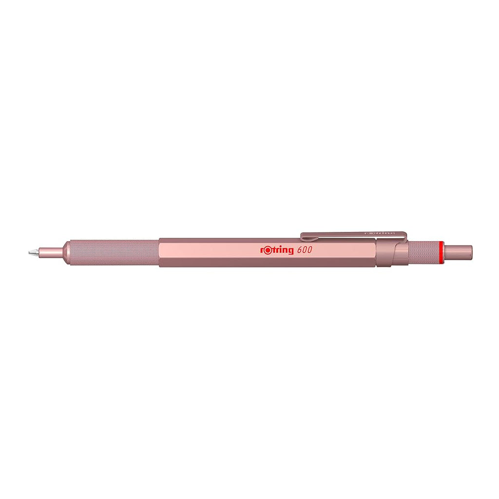 Rotring 600 Medium Point Ballpoint Pen – Rose Gold