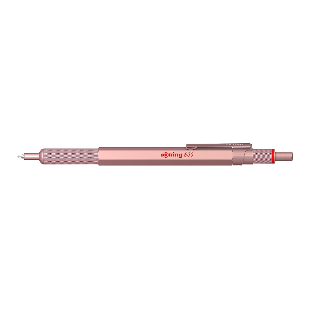 Rotring 600 Medium Point Ballpoint Pen – Rose Gold