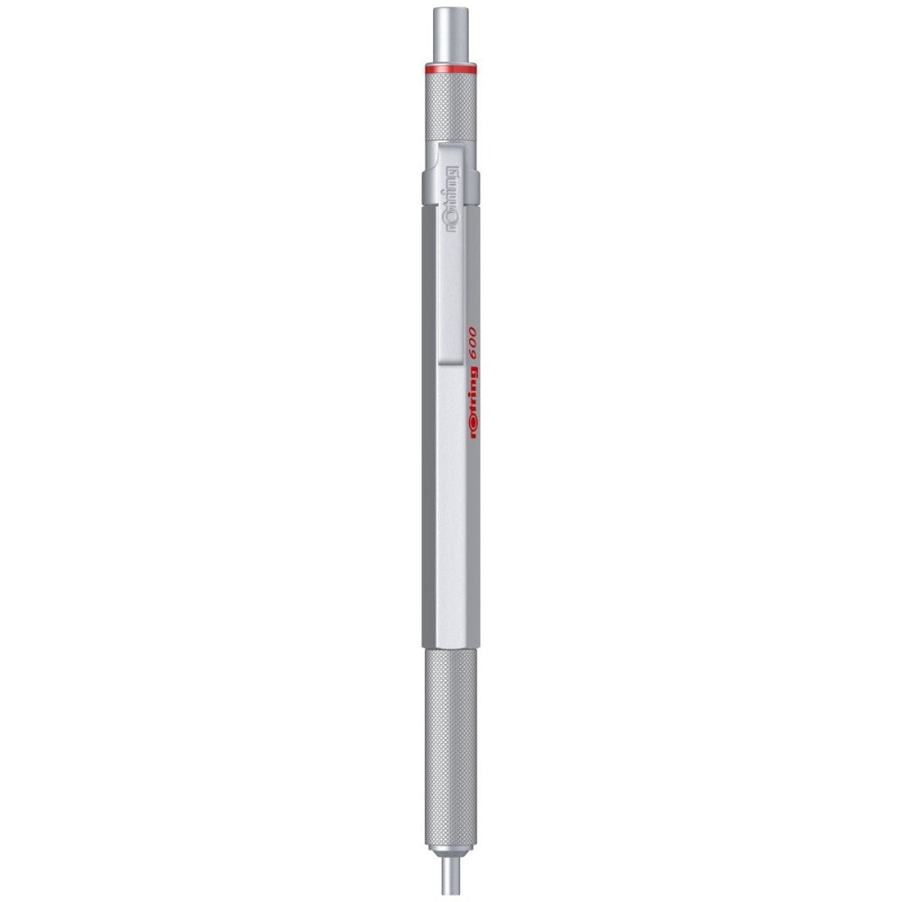 Rotring 600 Medium Point Ballpoint Pen – Silver