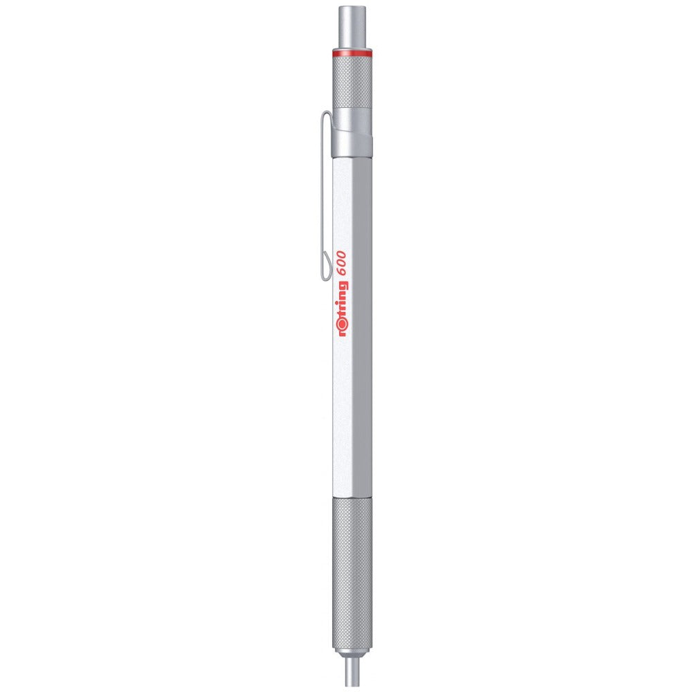 Rotring 600 Medium Point Ballpoint Pen – Silver