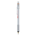 Rotring 800+ 0.5 mm Mechanical Pencil in Silver on a white background
