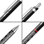 Rotring Ball Point Pen 1.0mm in Black from all sides of view
