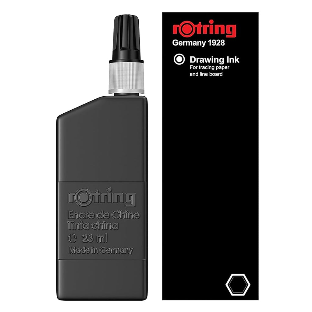 Rotring Isograph Drawing Ink Black 23ml Bottle