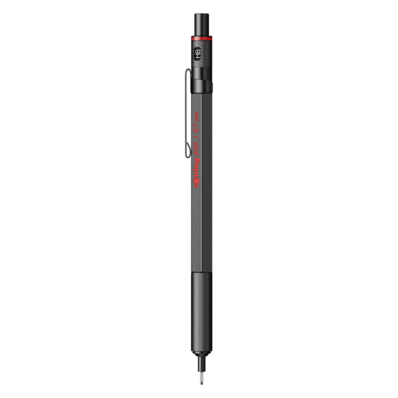 Rotring 600 Mechanical Pencil 0.7mm in Black on a white background