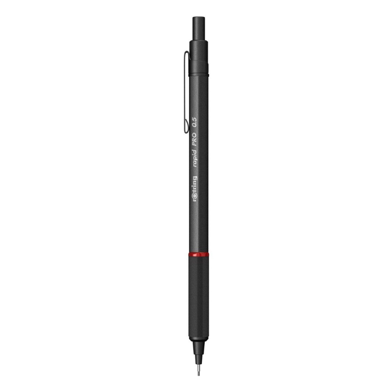 Rotring Rapid Pro 0.5mm Mechanical Pencil in Black on a white background