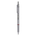 Rotring Rapid Pro Ballpoint Pen in Silver on a white background