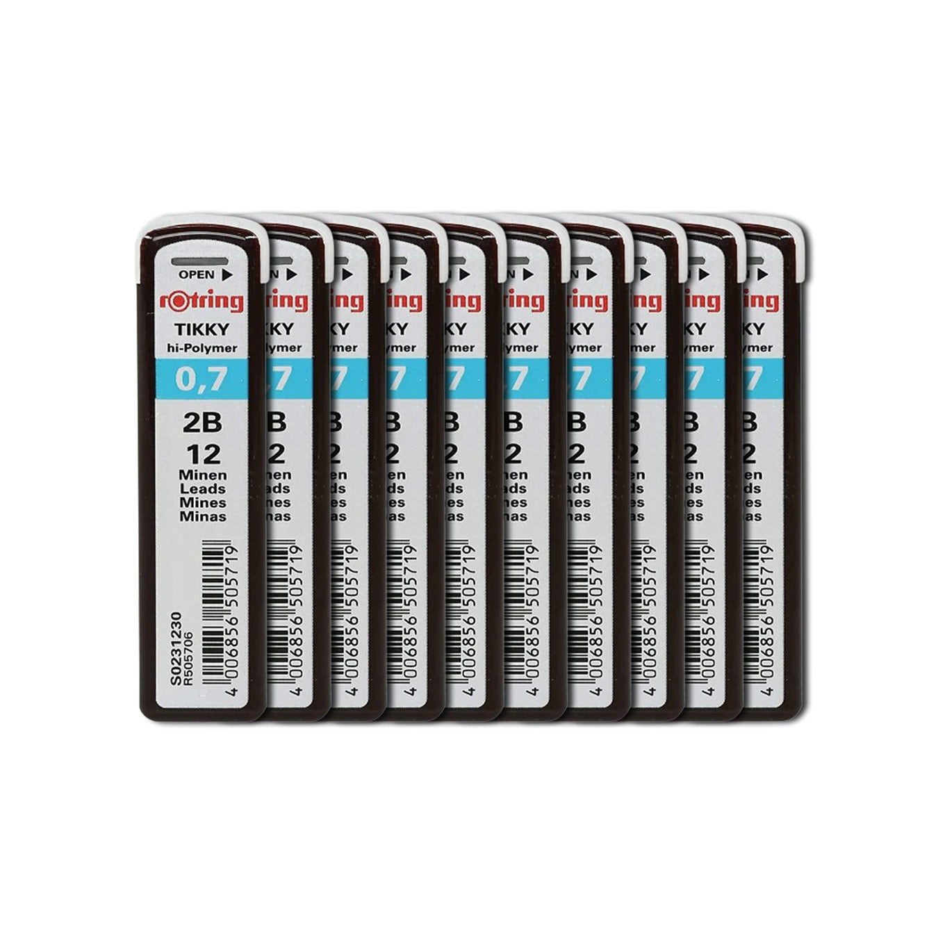 Rotring Tikky 0.7mm 2B Leads – Pack of 10