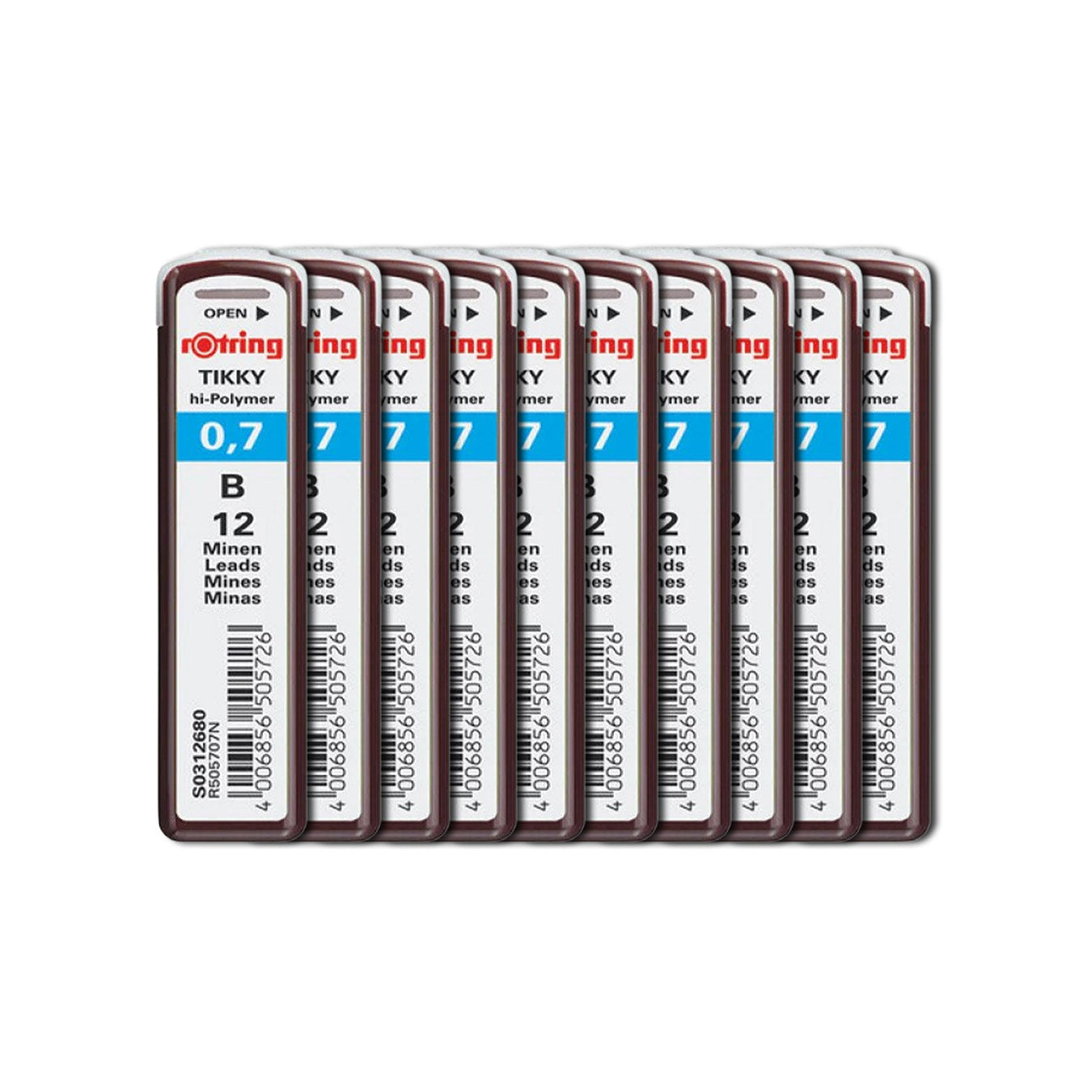 Rotring Tikky 0.7MM B Leads – Pack of 10