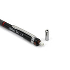 Rotring Tikky 0.5mm Mechanical Pencil in Black Barrel with cap on a white background