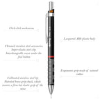 Rotring Tikky 0.5mm Mechanical Pencil in Black Barrel featuring product details on a white background