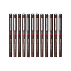 Rotring Tikky Graphic Fineliner 0.2mm - Black (Pack of 12) on a white background