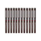 Rotring Tikky Graphic Fineliner 0.3mm Black - Pack of 12 on a white background