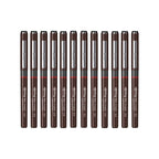 Rotring Tikky Graphic Fineliner 0.5mm - Black (Pack of 12) on a white background