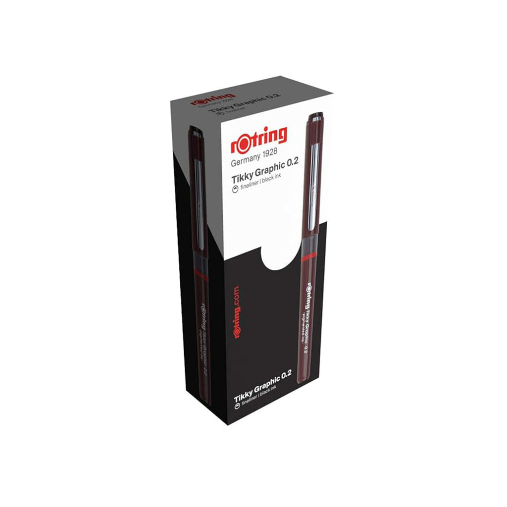Rohringer Tikky Graphic 0.2 pen packaging on a white background
