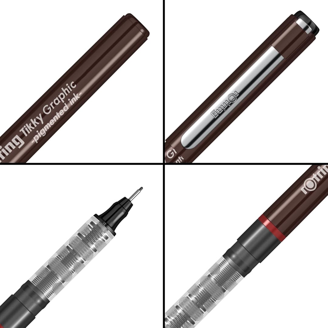 Rotring Tikky Graphic Fineliner 0.5mm from all angles