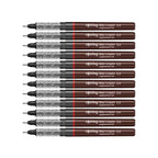 Rotring Tikky Graphic Fineliner 0.5mm Black Pack of 12 on a white background