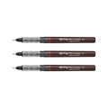 Three Rotring Tikky Graphic 0.1 fineliners on a white background