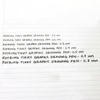 Rotring Tikky Graphic Fineliner Black – 0.2mm & 0.3mm (Set of 6)