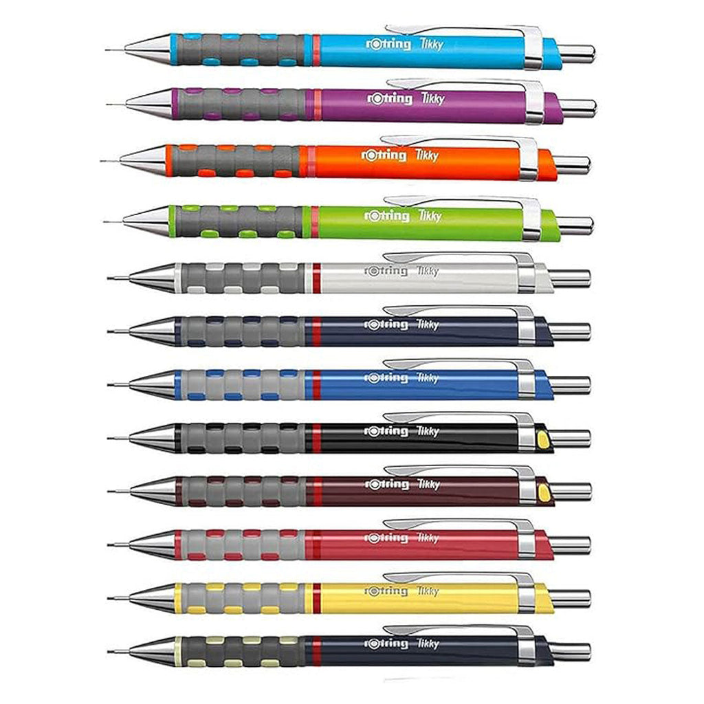 Rotring Tikky 0.7mm Mechanical Pencil in 12 different colours
