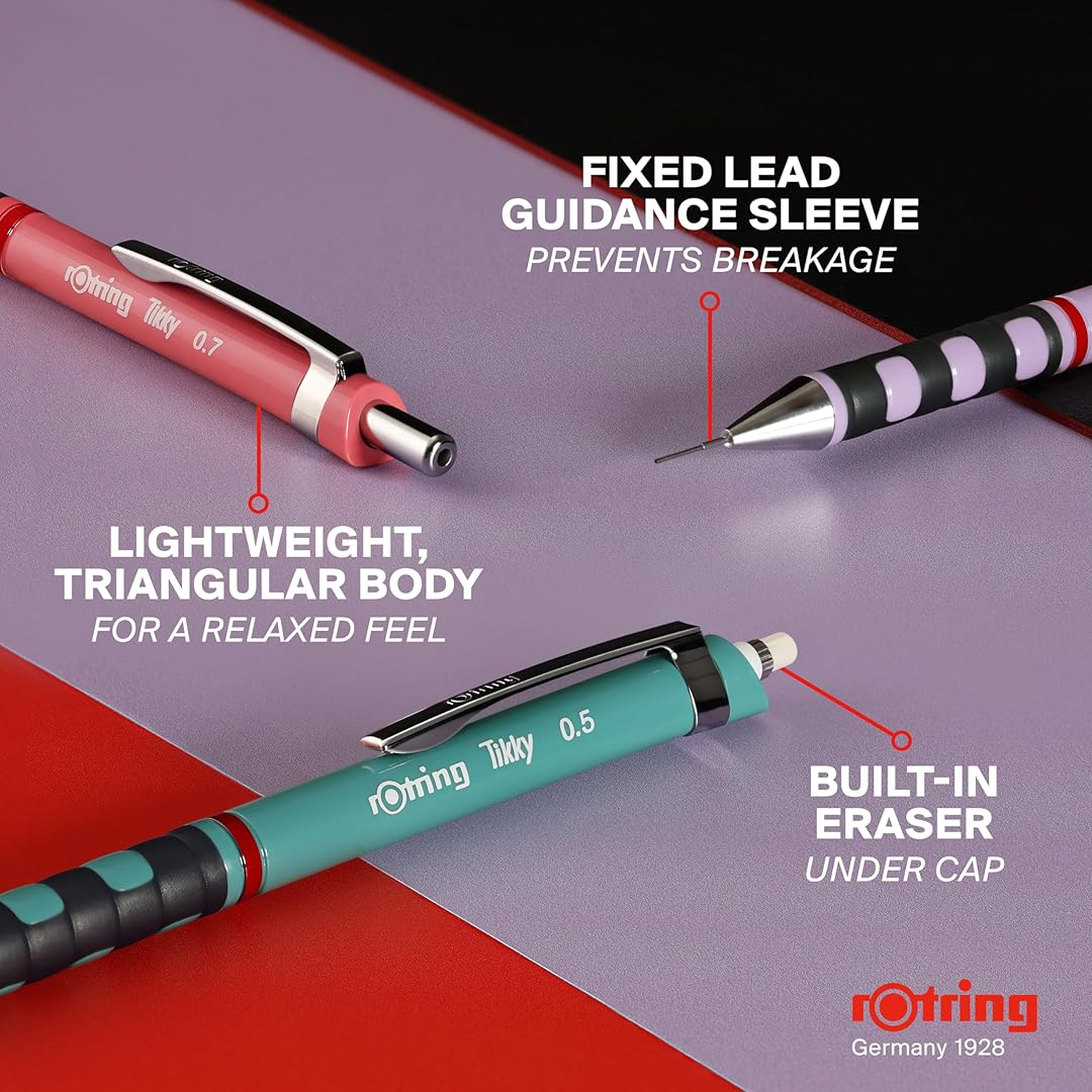 Rotring Tikky 0.7mm Mechanical Pencil - Orchid Bloom