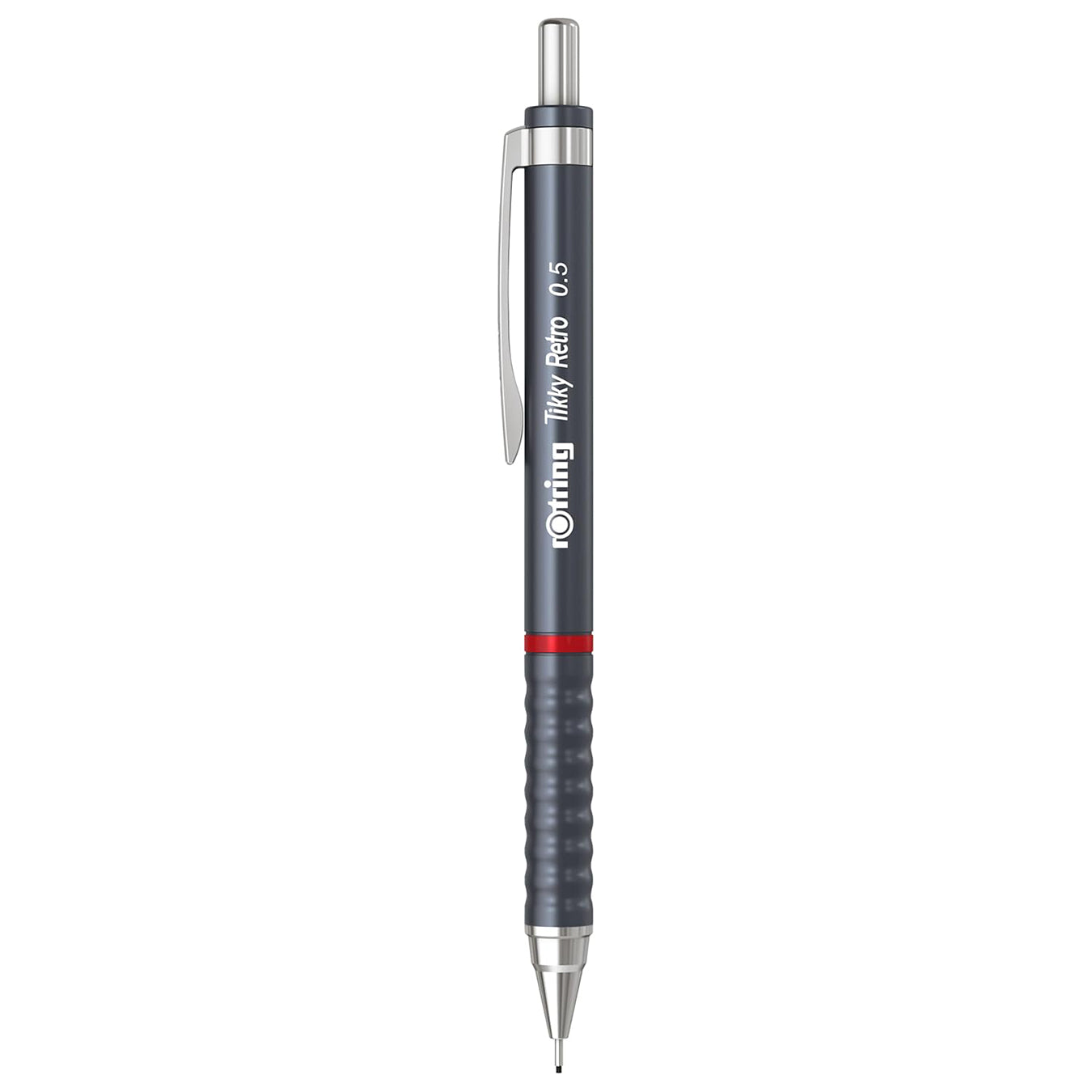 Rotring Tikky Retro Mechanical Pencil 0.5mm in Grey on a white background