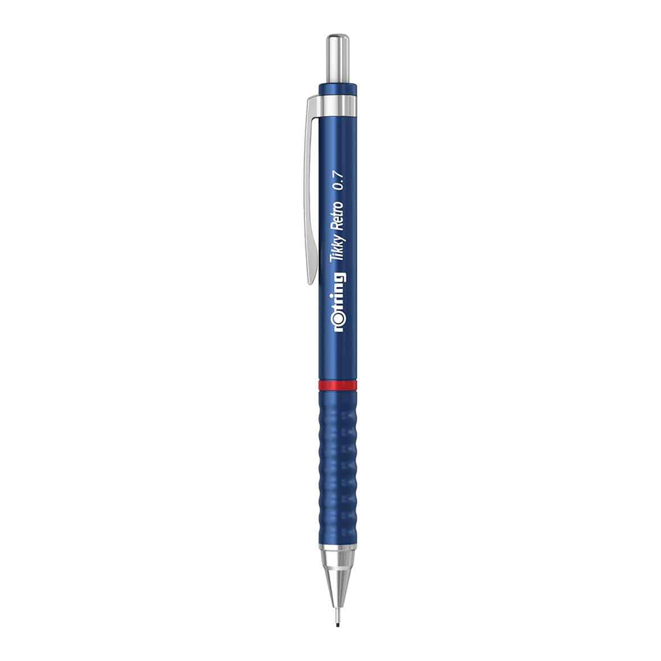 Rotring Tikky Retro 0.7mm Mechanical Pencil in Metallic Blue on a white background