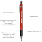Rotring Visumax 0.7mm Mechanical Pencil in Red featuring product details on a white background
