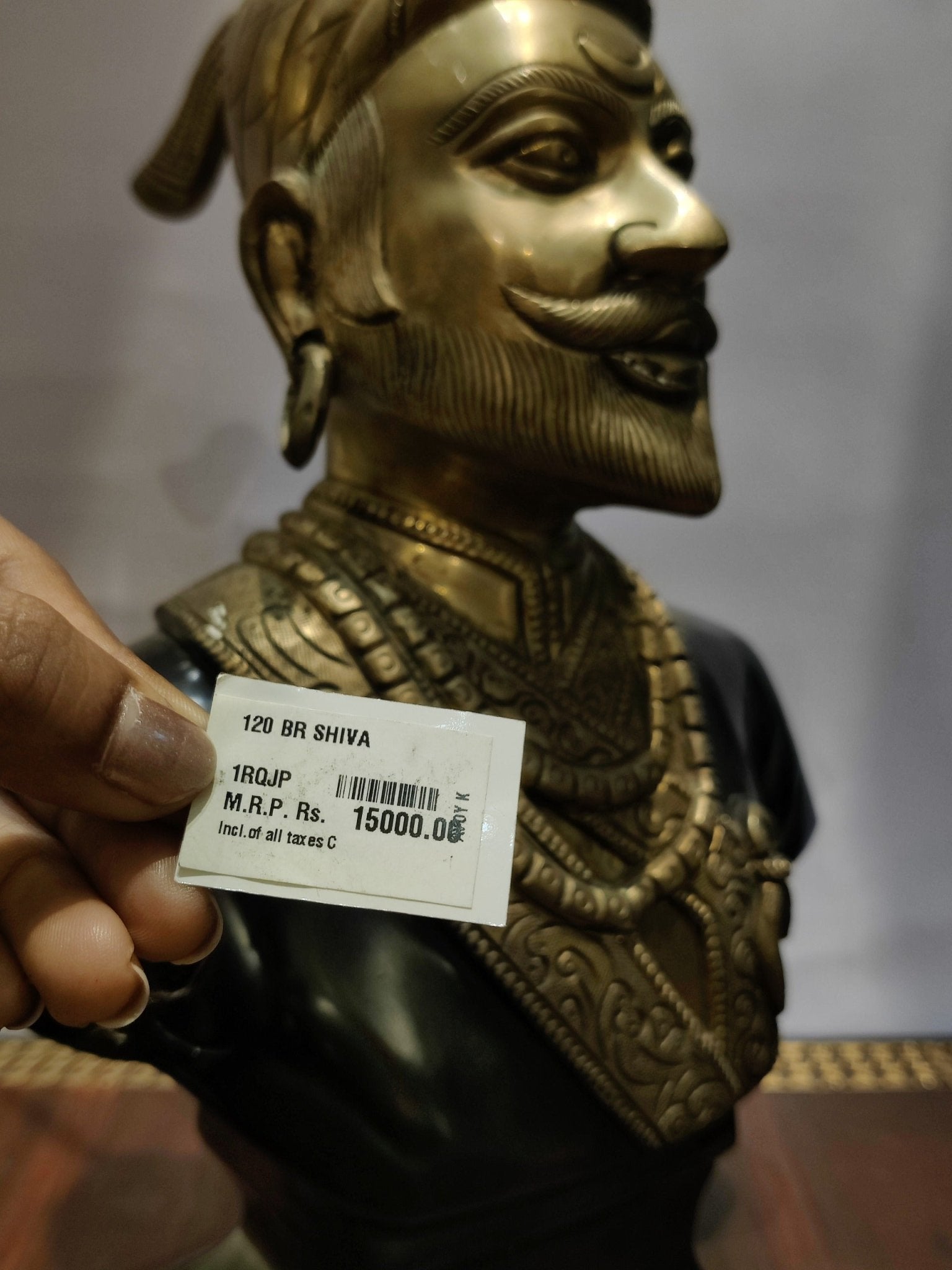 Royal Maharaja Brass Statue – Vintage Heritage Décor - Satyam Collection