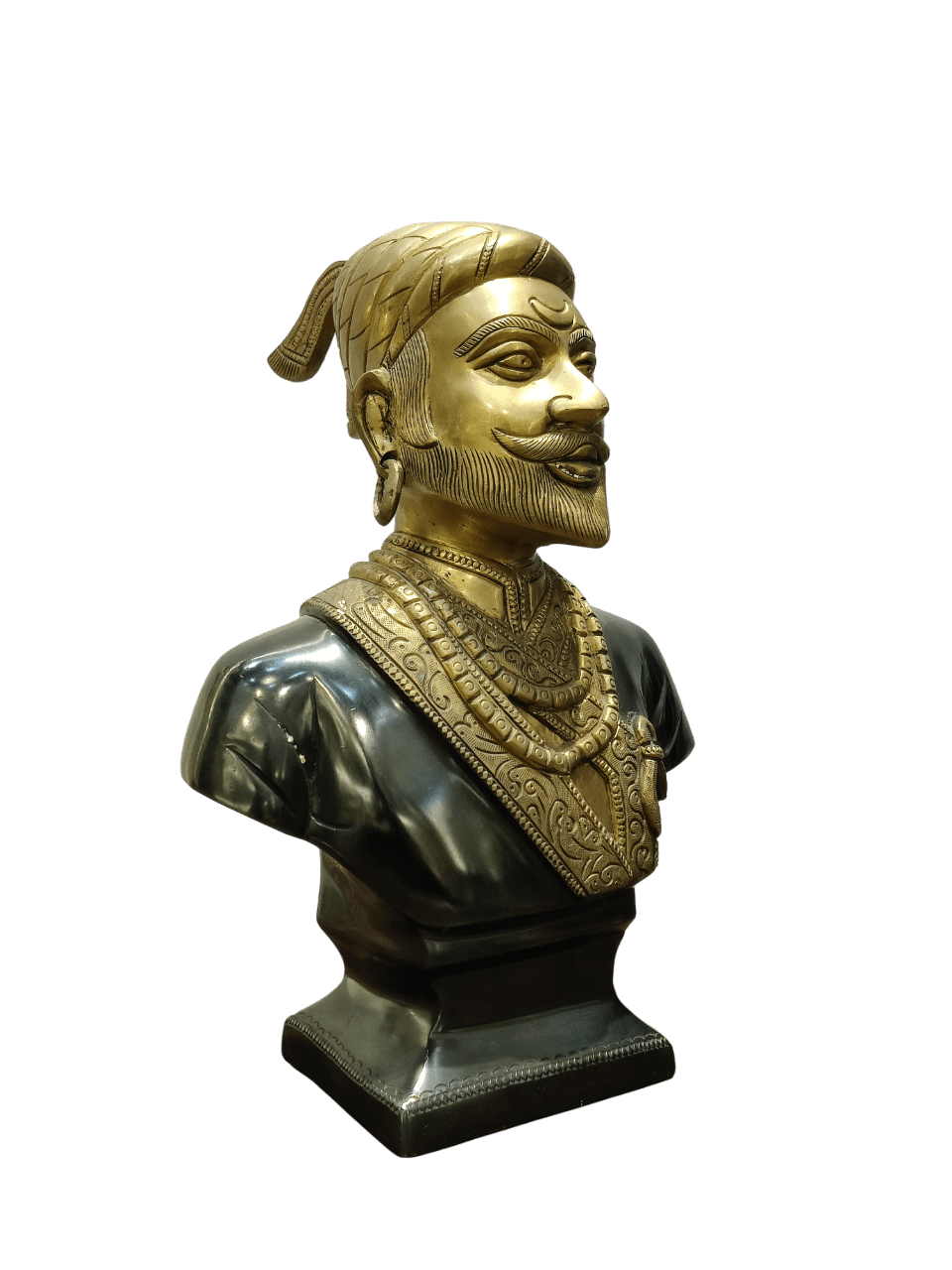 Royal Maharaja Brass Statue – Vintage Heritage Décor - Satyam Collection