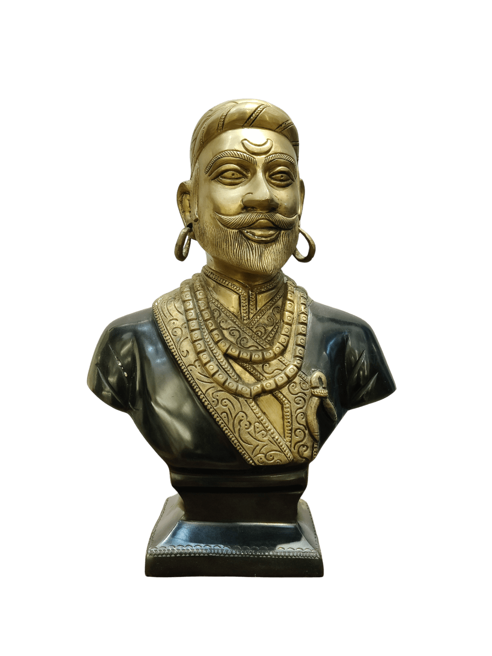 Royal Maharaja Brass Statue – Vintage Heritage Décor - Satyam Collection
