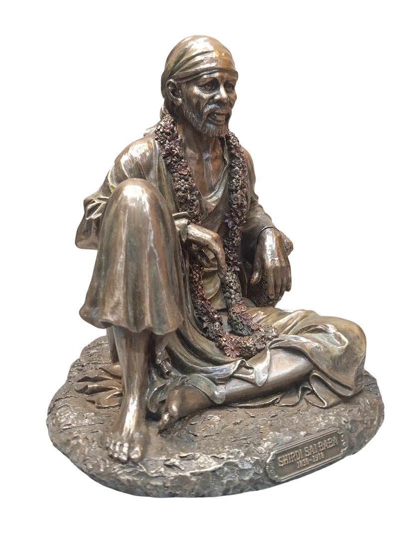 Sai Baba Sitting Statue - Satyam Collection