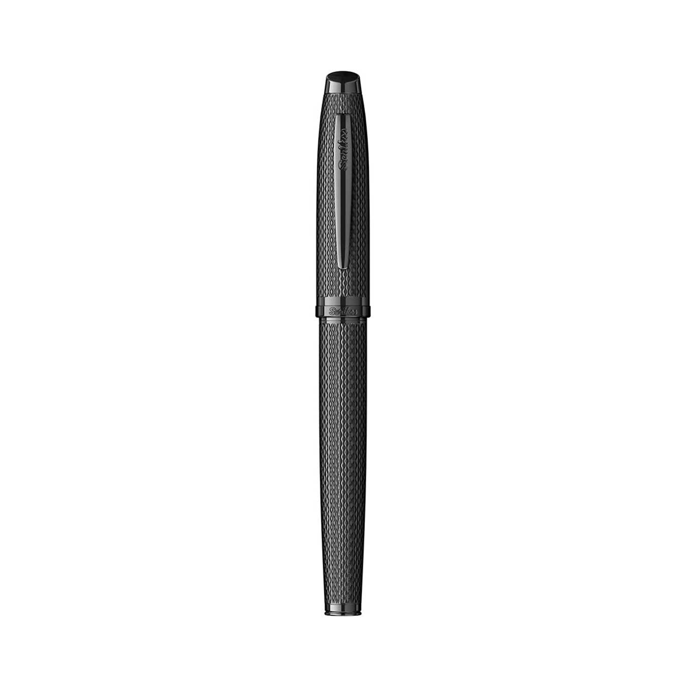 Scrikss Oscar 390 Medium Nib Fountain Pen - Matt Black