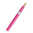 Scrikss 419 Medium Nib Fountain Pen in Pink GT on a white background