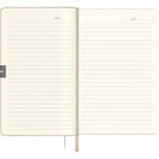 Scrikss A5 Premium Ruled Notebook - Beige Faux Leather Cover