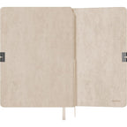 Scrikss A5 Premium Ruled Notebook - Beige Faux Leather Cover