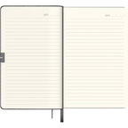 Scrikss A5 Premium Ruled Notebook - Black Faux Leather Cover