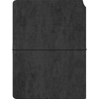 Scrikss A5 Premium Ruled Notebook with Black Faux Leather Cover from backside