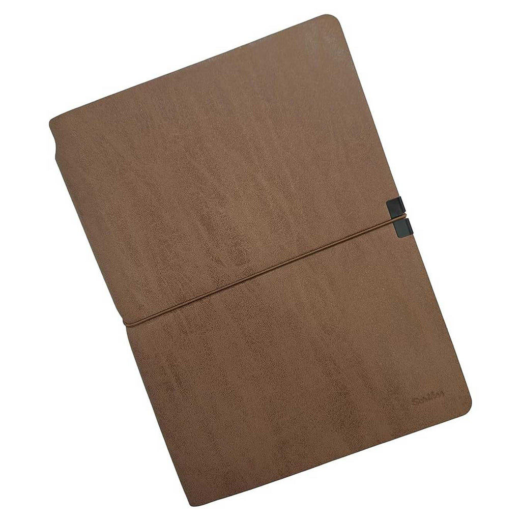 Scrikss A5 Premium Ruled Notebook in Mink Faux Leather Cover