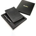 Scrikss A5 Sundance Premium Notebook & 800 Rollerball Pen Gift Set – Black