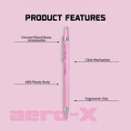Scrikss Aero-X 0.7mm Mechanical Pencil - Pink