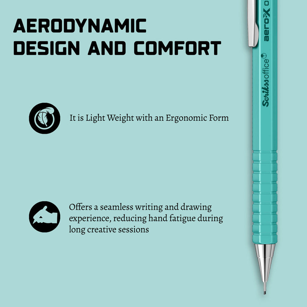 Scrikss Aero-X 0.7mm Mechanical Pencil - Turquoise