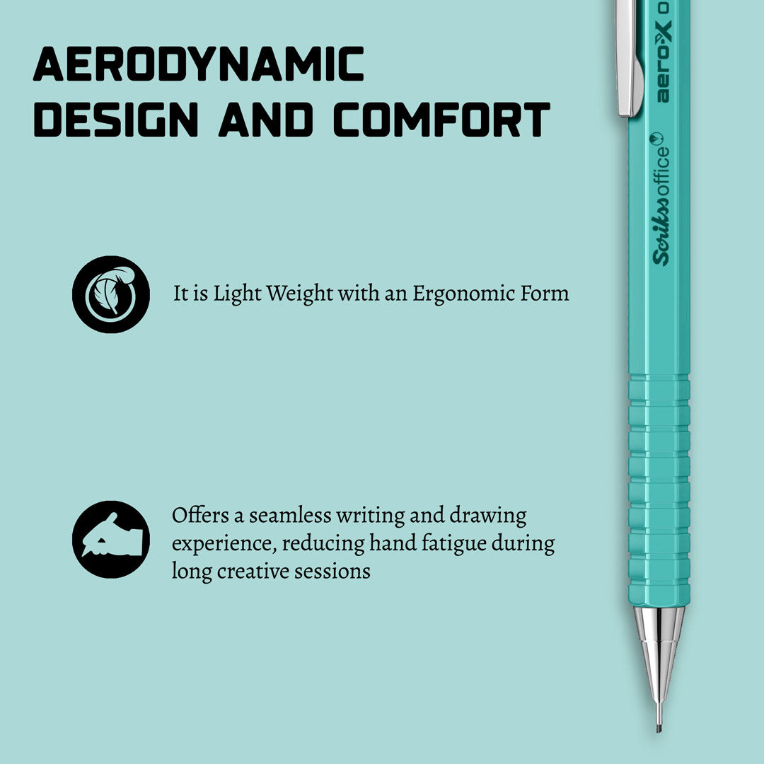 Scrikss Aero-X 0.7mm Mechanical Pencil - Turquoise