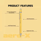 Scrikss Aero-X 0.7mm Mechanical Pencil - Yellow