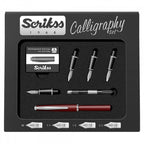 Scrikss Calligraphy Pen Set – Burgundy with 4 nibs in box