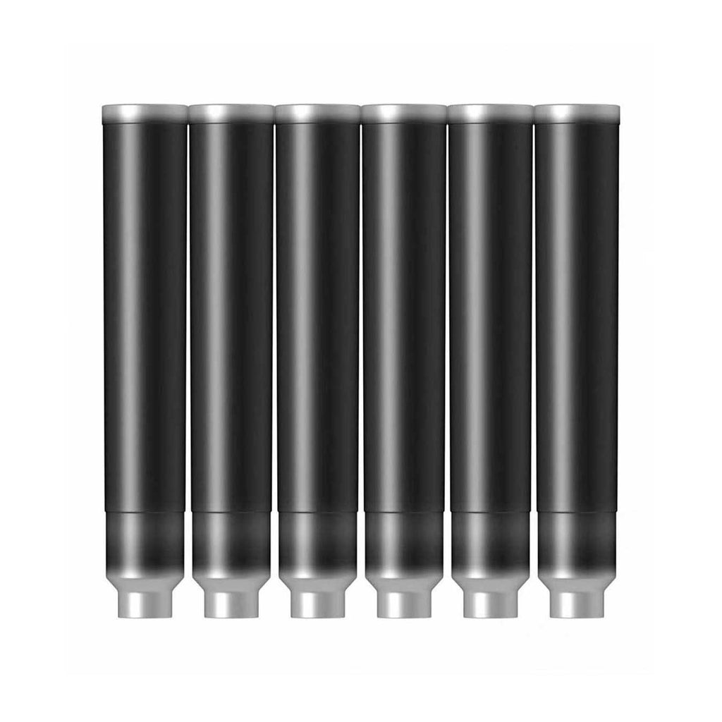 Scrikss Black Ink Cartridges for Fountain Pens – Pack of 6
